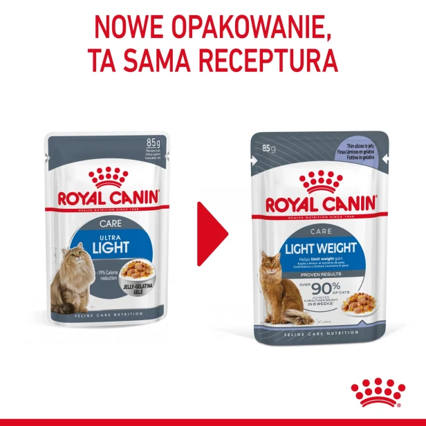 ROYAL CANIN LIGHT WEIGHT CARE W GALARETCE 12X85G