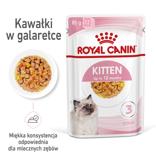 ROYAL CANIN KITTEN INSTINCTIVE W GALARETCE 12X85G