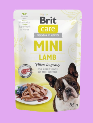 BRIT CARE MINI LAMB FILETY Z JAGNIĘCINĄ 85G