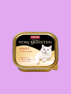 ANIMONDA CAT VOM FEINSTEN ADULT WOŁOWINA I KURCZAK 100G