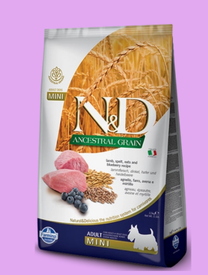 Farmina N&amp;D Ancestral Grain Canine Adult Mini Lamb&amp;Blueberry 7kg